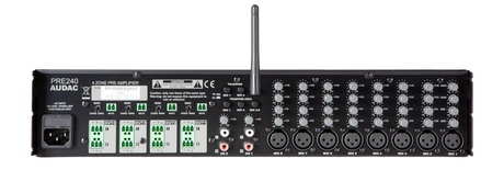 PRE240 10 Channel 4 Zone Stereo Preamplifier with integrated BlueTooth receiver and 3.5mm input 2RU