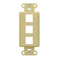 WP3413 3-Port Decorator Outlet Strap