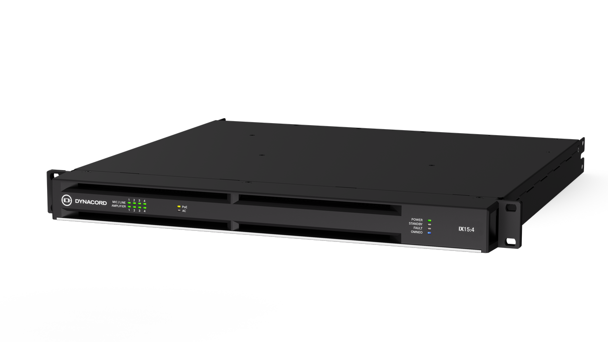 IX15:4-US 4-Channel Networked DSP Amplifier