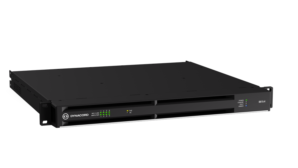 IX15:4-US 4-Channel Networked DSP Amplifier