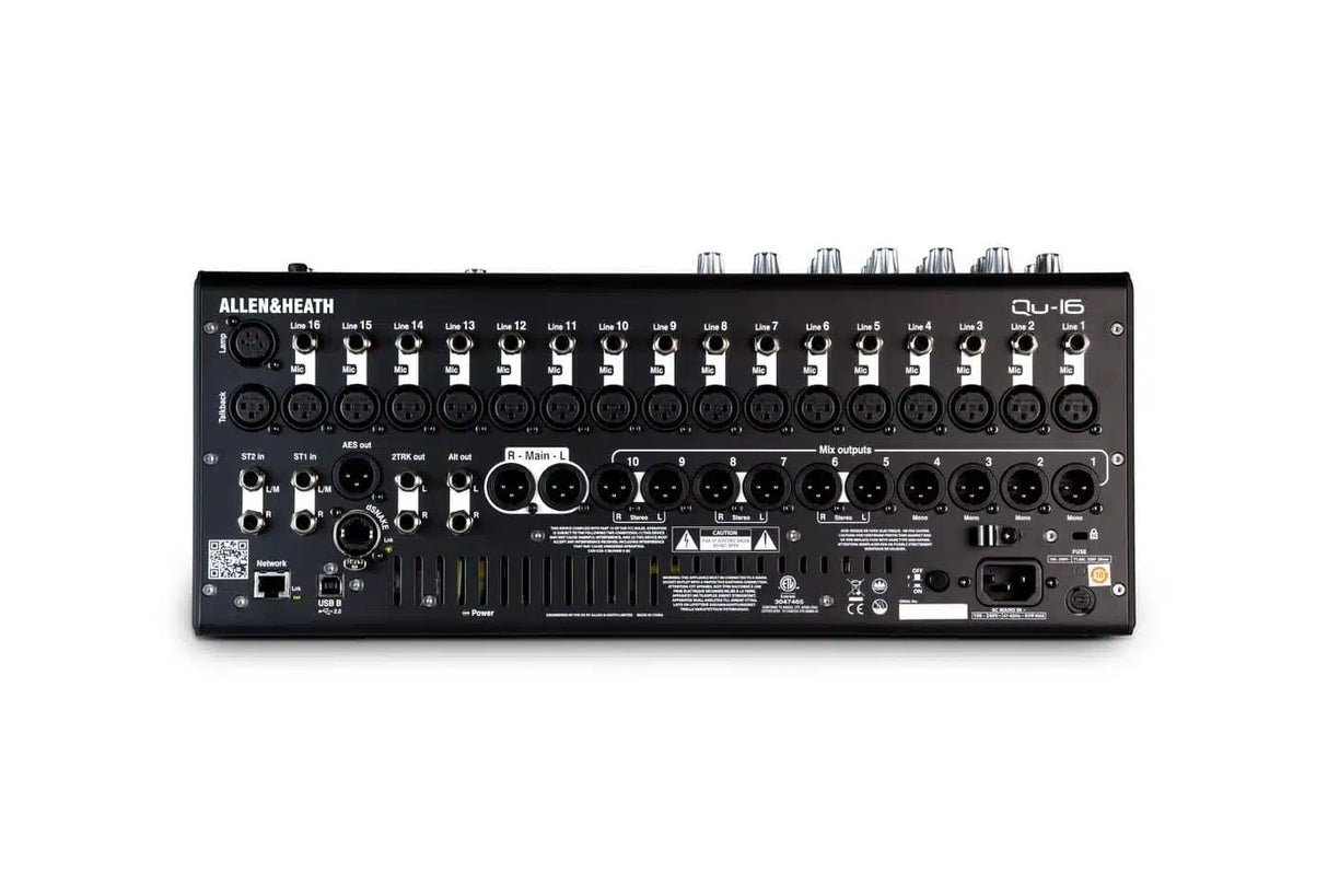 QU-16C 16 channel rack mount digital Compact 22in / 12out Digital Mixer