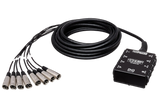 SH-8X0-50 Pro-Conex Little Bro' Sub Snake 8 X Xlr Sends And No Returns 50'