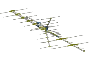 SB24 Hi-VHF/UHF Antenna Deep Fringe 143" Boom