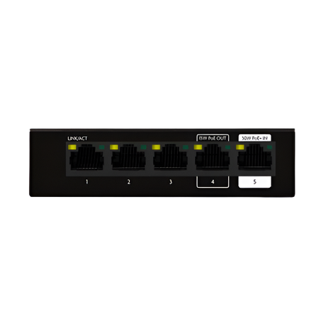 SW1005PD 5 Port Unmanaged PoE+ Switch With POE Passthrough