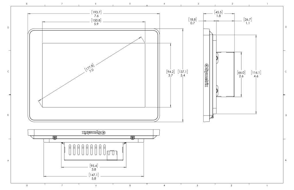 T-7 Glass 7” Full-glass touchscreen for system control