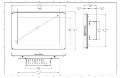 T-7 Glass 7” Full-glass touchscreen for system control