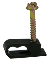 D7BK Flex Clips for dual RG-6 or RG-59 Coax cable 7/8" screw 100/pack