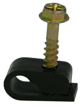 S4BK Flex Clips for RG-6 or RG-59 Coax Cable 1/2" screw 100/bag