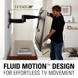 VLF728 Full Motion TV Wall Mount for 42" - 90" TVs up to 125 lbs.