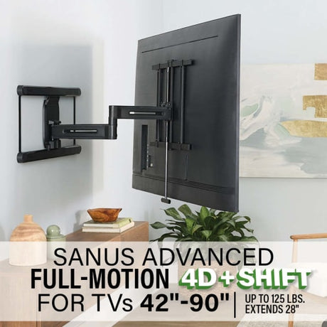 VLF828-B2 Advanced Full-Motion 4D + Shift TV Wall Mount for TVs 42"-90"