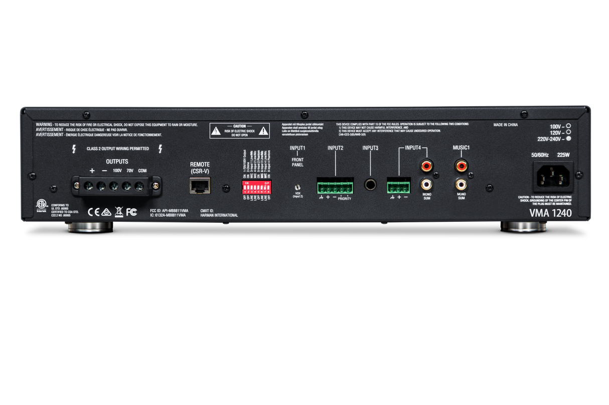VMA 1240 5-input channel x 1-240W output channel Mixer/Amplifier