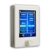 PoE Powered Wall Controller Full Color Touch Screen with Rotary Encoder