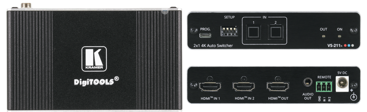 VS-211X 4k60 4:4:4 2x1 HDMI Switcher