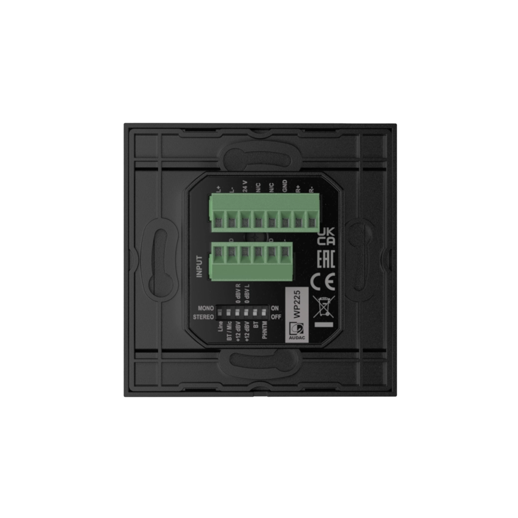 WP225 Universal Wall Panel with Microphone, Line Input & Bluetooth Receiver
