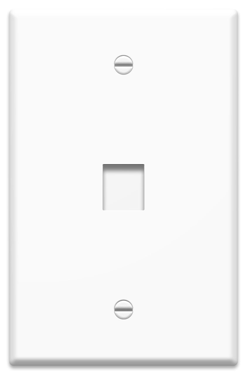 WP3401 Single Gang Wall Plate 1-Port