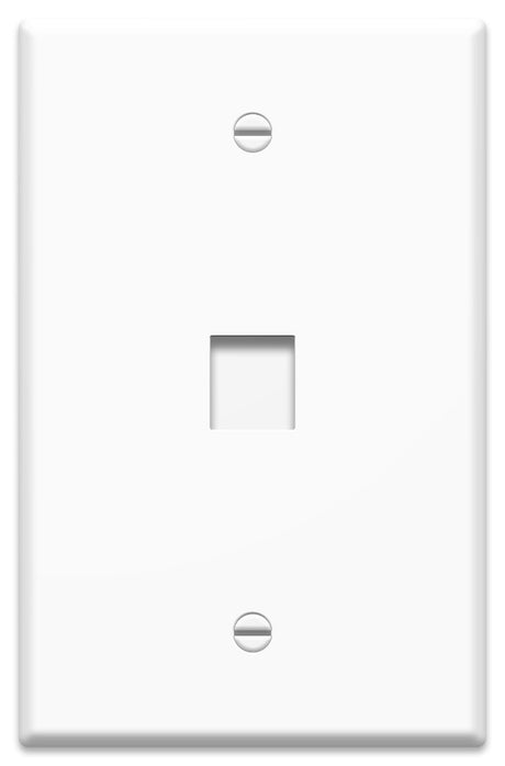 WP3401 Single Gang Wall Plate 1-Port