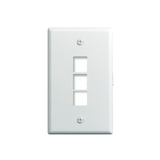 WP3403WH10 1-Gang Wall Plate 3 Port 10 Pack White