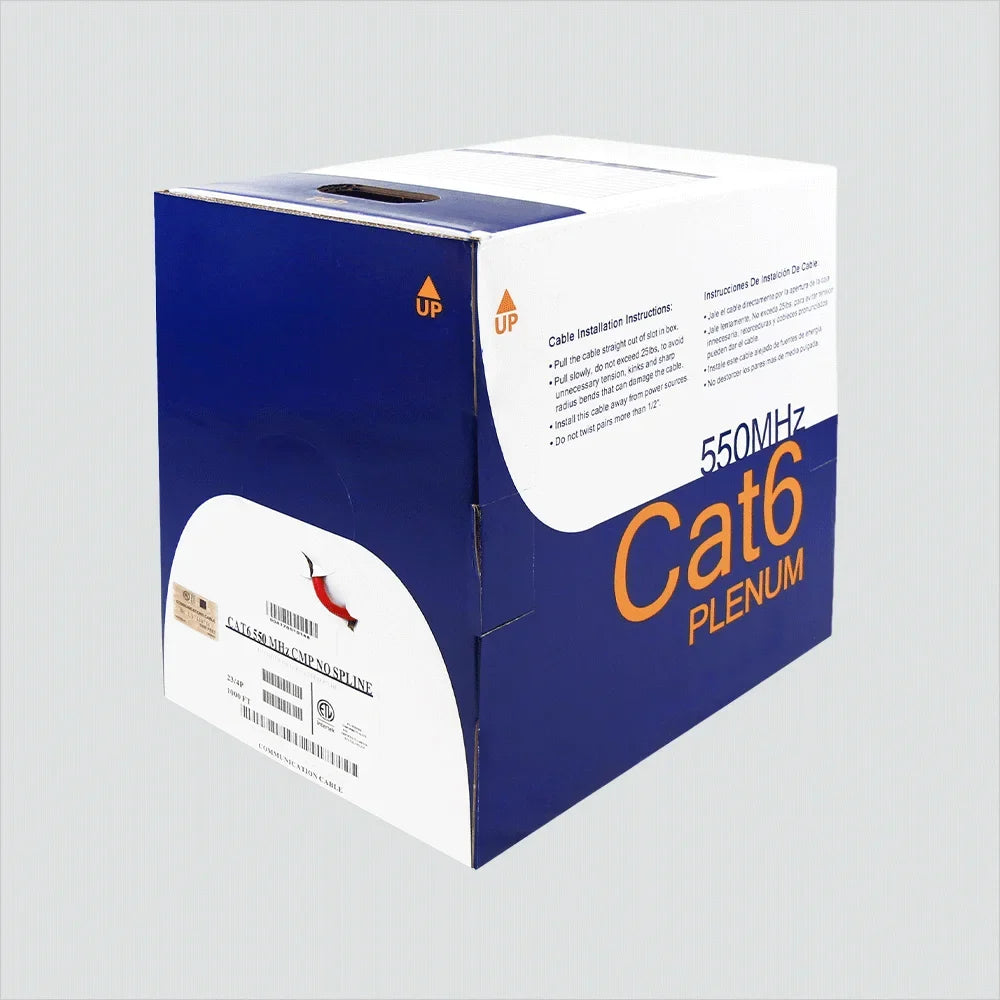 CAT6B-P CAT 6 cable 1000' Plenum