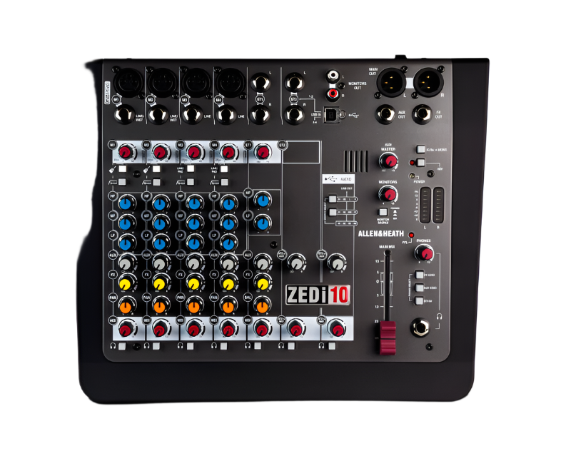 AH-ZEDI10 Hybrid Compact 10-Channel Mixer with USB Interface