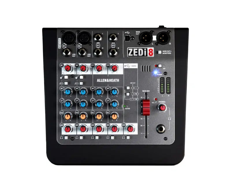 AH-ZEDI8 2 Mic/Line with Active DI 2 Stereo Inputs, 24/96kHz USB interface, 2-band EQ, DAW Software included