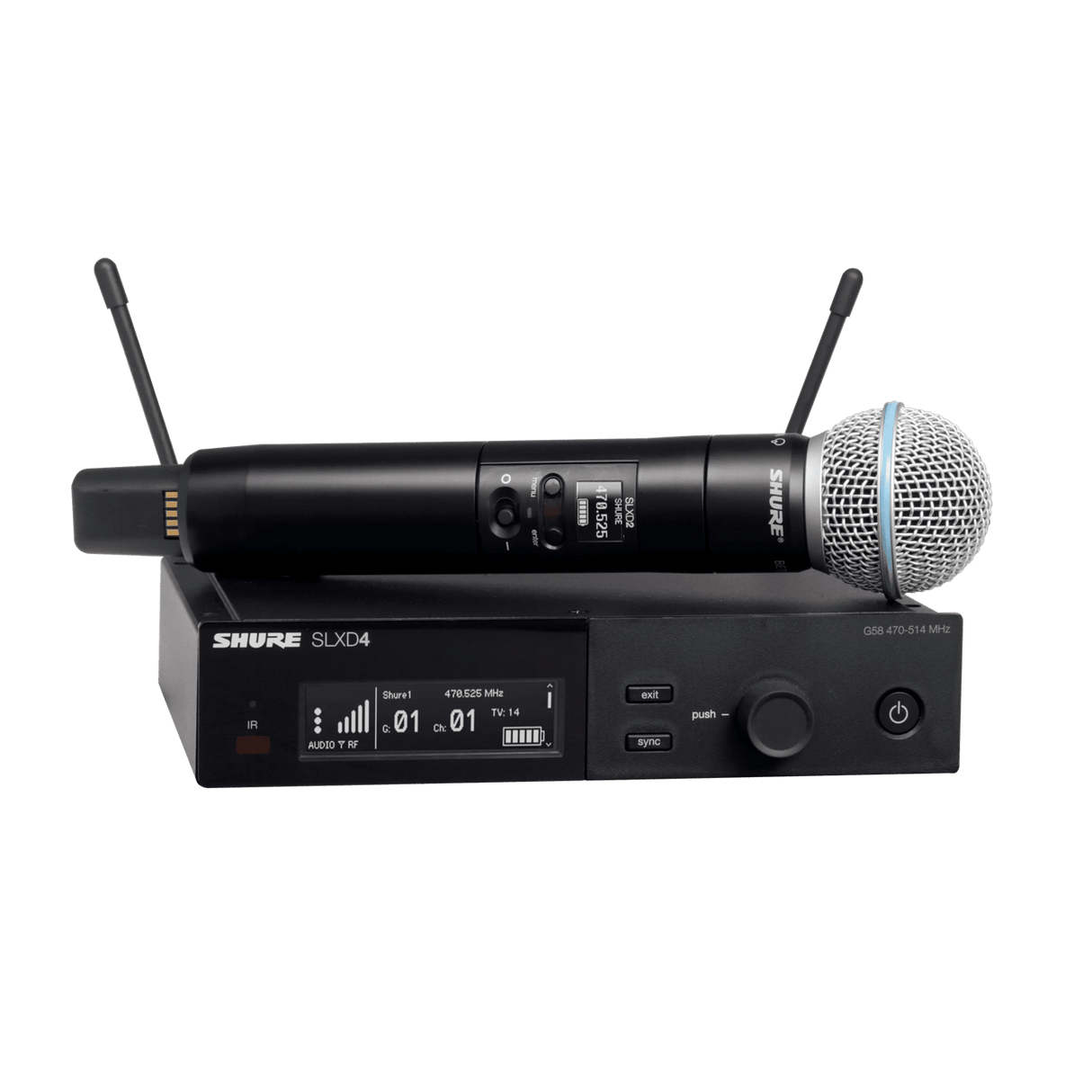 SLXD24/B58 Wireless System with Beta®58A Handheld Transmitter