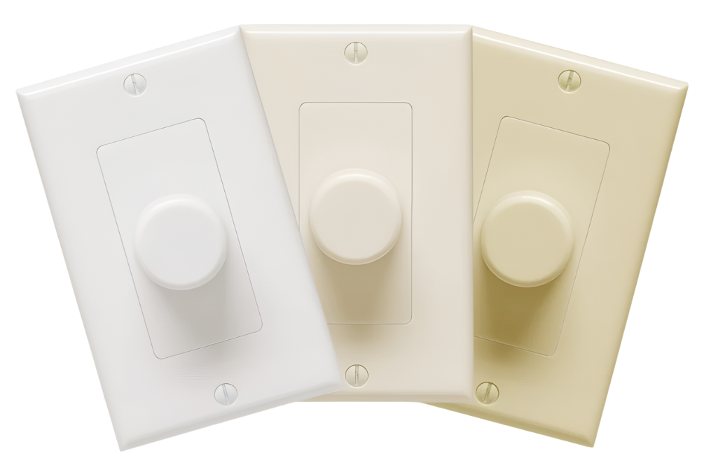 ALT70V50 70V Volume Control 50W Single Gang White, Ivory & Light Almond