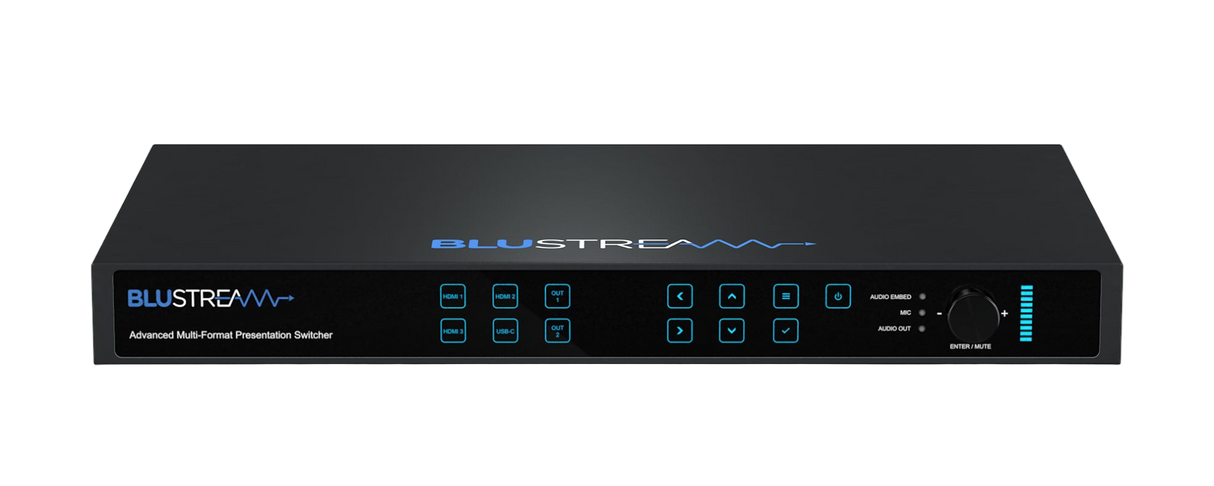 AMF42AU 4 X 2 Seamless Presentation Switcher with Audio/Mic Mixing