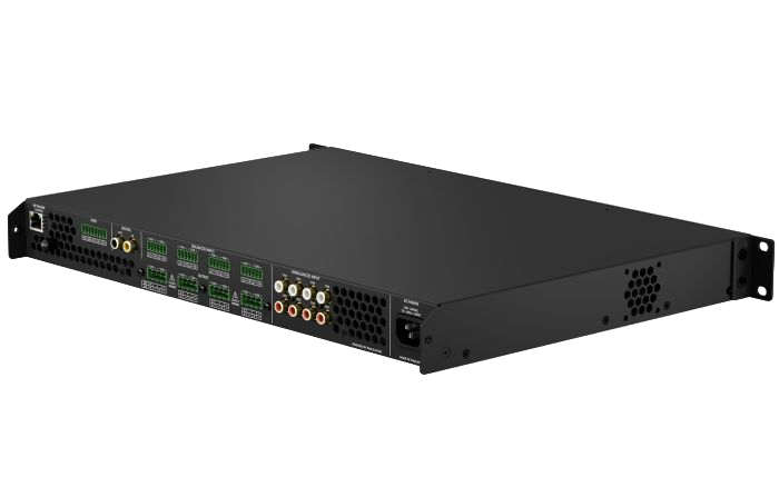 AMP-8-125 8 Channel 125W 8Ω, 4 Channel 70/100V 250W DSP Matrix Amplifier