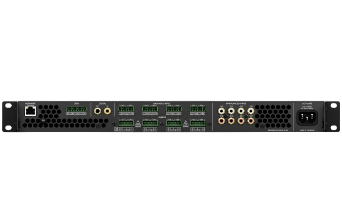 AMP-8-125 8 Channel 125W 8Ω, 4 Channel 70/100V 250W DSP Matrix Amplifier