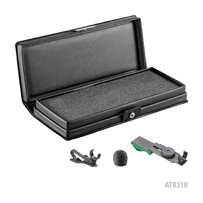 AT831B Cardioid Condenser Lavalier Microphone With Battery/Phantom Power Operation