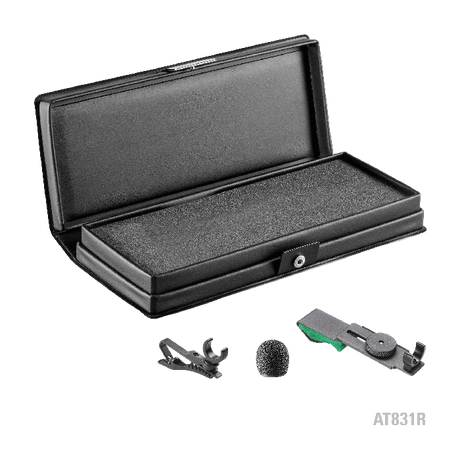 AT831B Cardioid Condenser Lavalier Microphone With Battery/Phantom Power Operation
