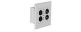 DA22XLR-WP-US-V2 Line / MIC 2+2 XLR Dante® Audio Wall Plate