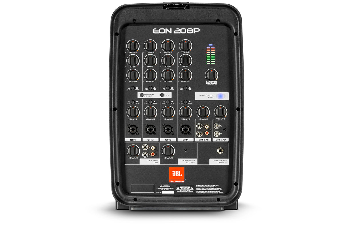 EON208P Packaged 8" 2-Way PA with Powered 8-Channel Mixer and Bluetooth®