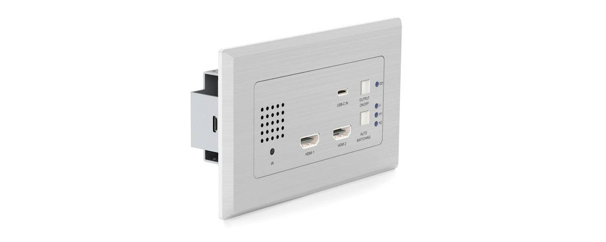 HEX31WP-TX 2 x HDMI & 1 x USB-C Wall Plate HDBaseT™ Transmitter