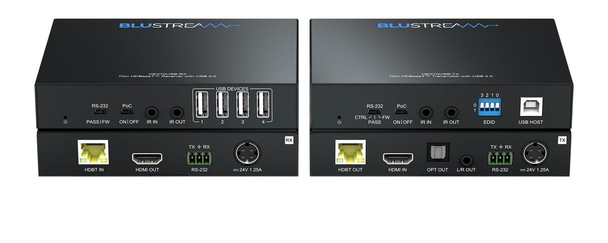 HEX70USB-KIT Hdbaset HDMI 2.0 & Usb 2.0 Extender Set - 70m