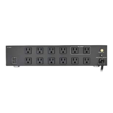 HS-1912PC 12 Outlet Rack Mountable Non-Sacrificial Surge Protector