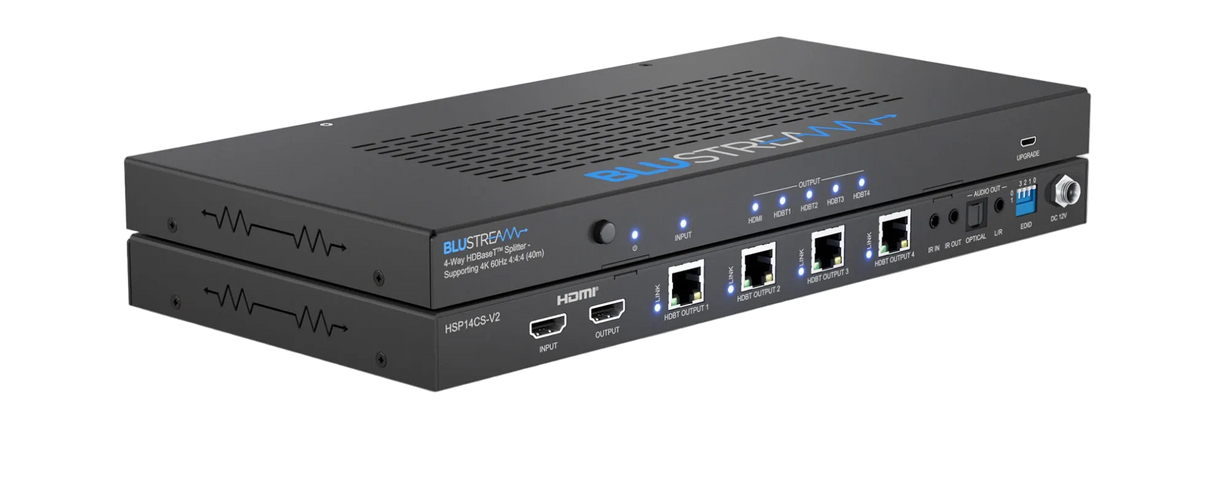 HSP14CS-V2 4-Way HDBaseT™ CSC Splitter
