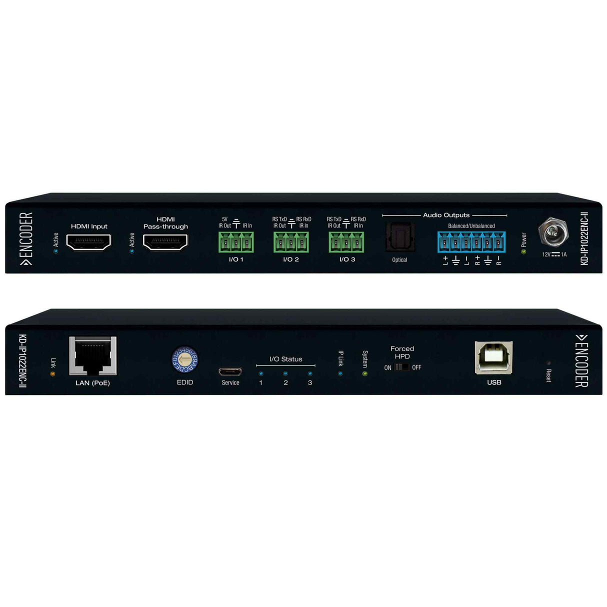 KD-IP1022ENC-II 4K AV Over IP System Encoder With Independent Av, Mosaic Video Wall