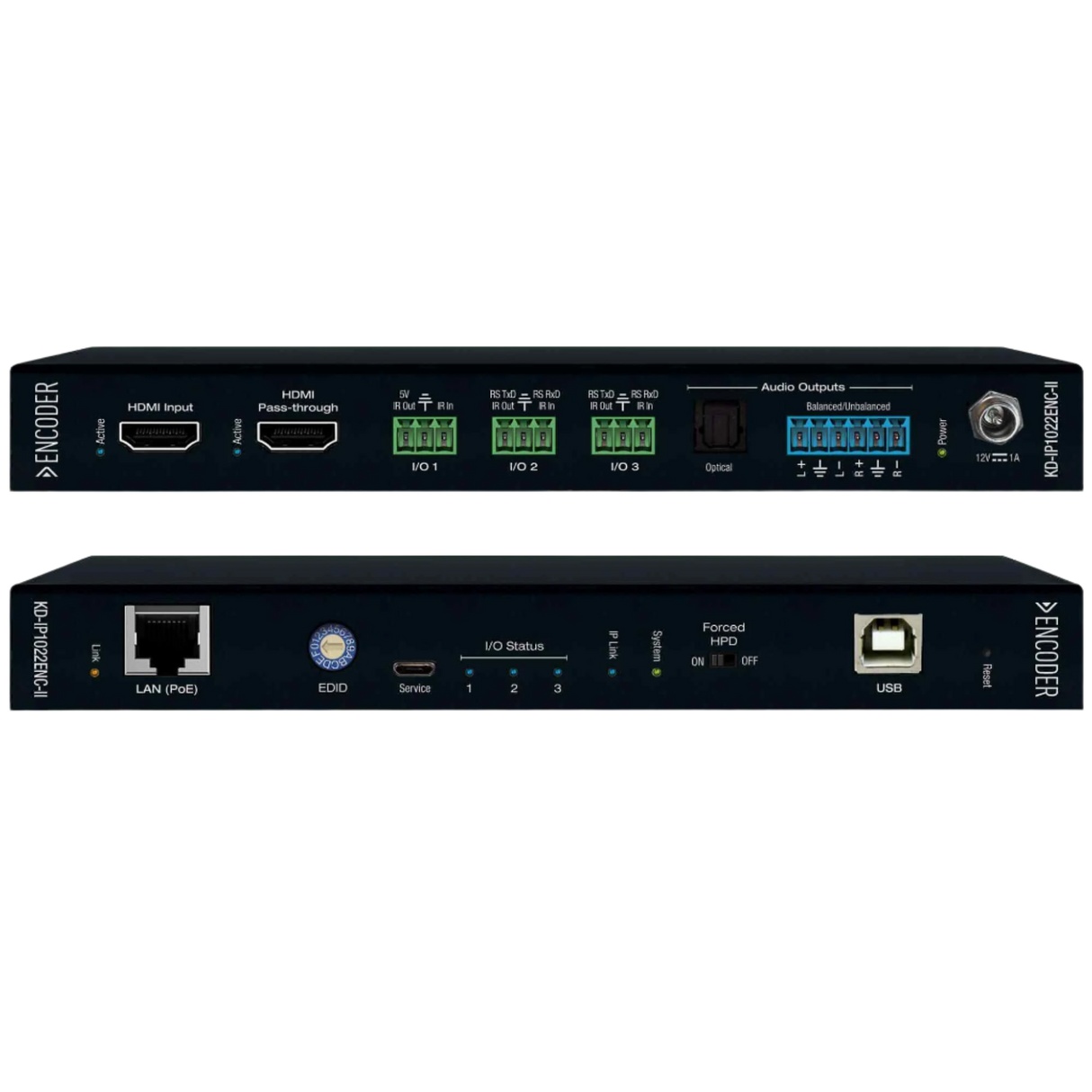 KD-IP1022ENC-II 4K AV Over IP System Encoder With Independent Av, Mosaic Video Wall