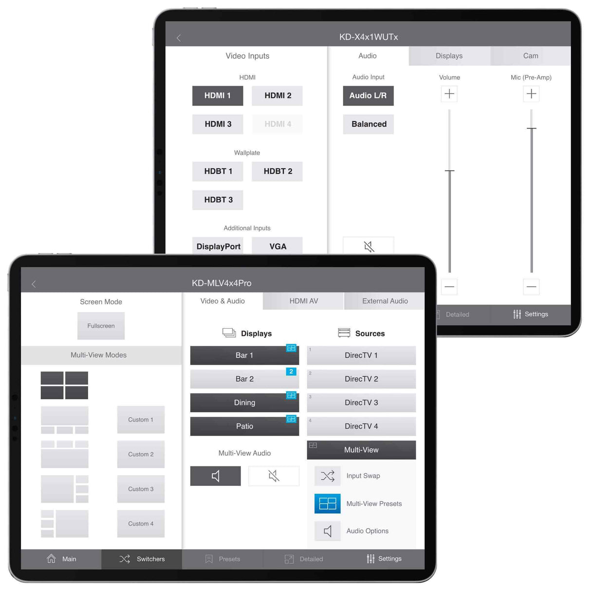 KD-App iOS app for free control of Key Digital app-ready devices and systems via network