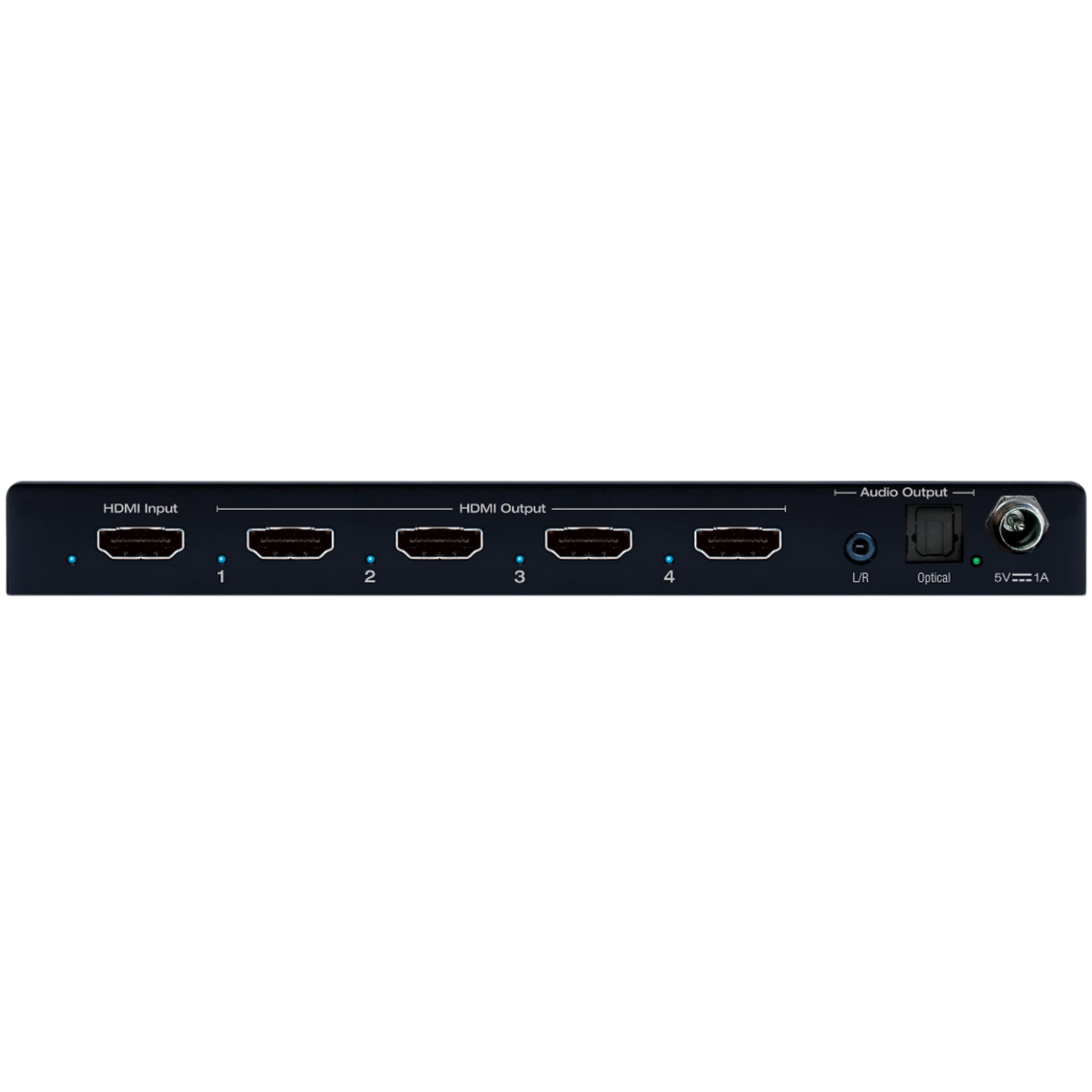 KD-DA1x4DC Distribution Amp 4K 18G 4 Output HDMI Splitter