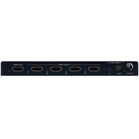 KD-DA1x4DC Distribution Amp 4K 18G 4 Output HDMI Splitter