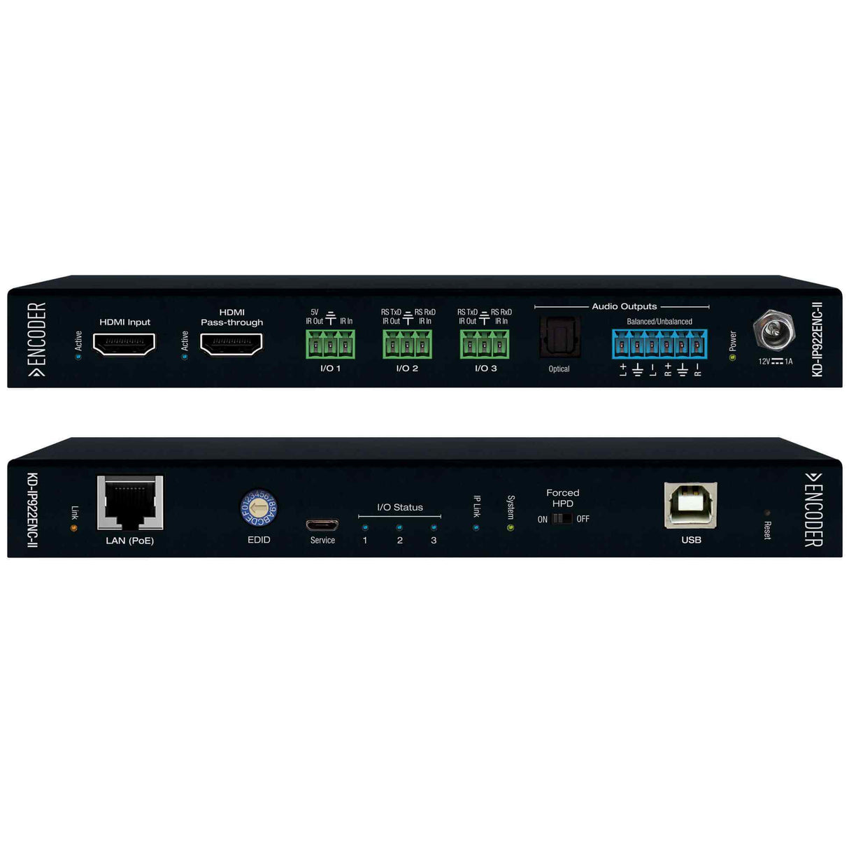 KD-IP922ENC-II 4K AV Over IP System Encoder With POE HDMI Pass-Through