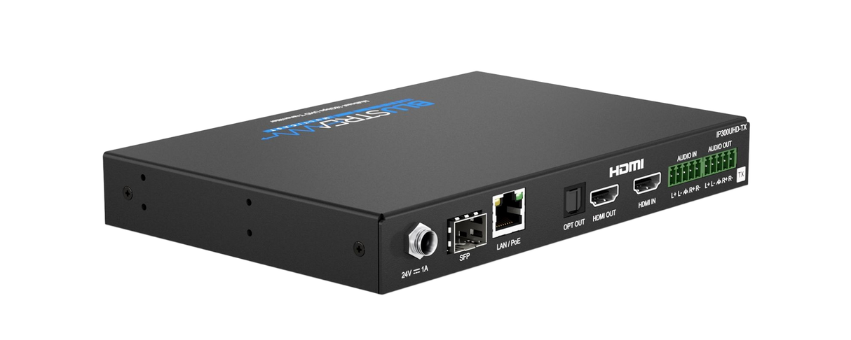 IP300UHD-TX 4K 60hz UHD HDMI Video Over Ip Transmitter with Poe Over 1GB Network