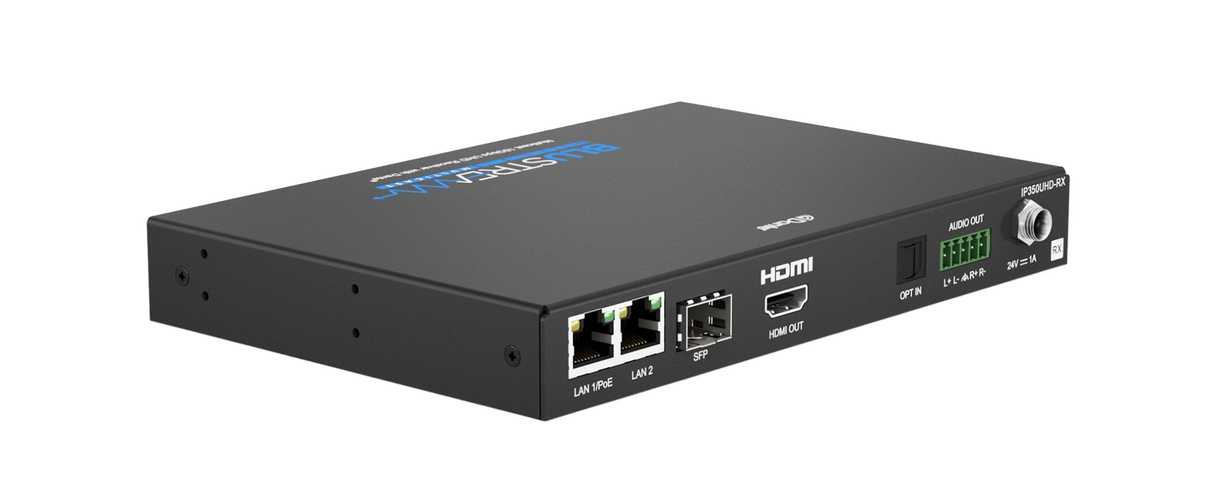 IP350UHD-RX IP Multicast HDMI2.0 Video Receiver With Dante® 4k 60hz