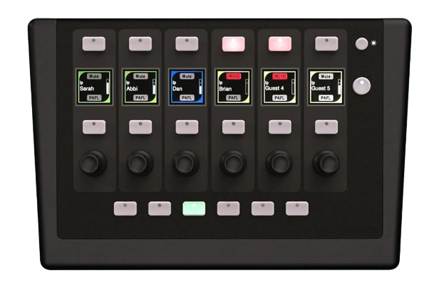 IP-6 6 Rotary Controller OLED, PoE Powered, Includes PSU