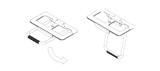 Camera (Sound bar) Bracket