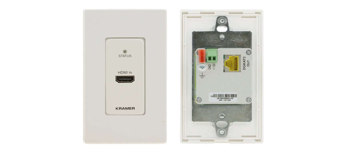WP-871XR 4K HDR HDMI 1–Gang PoC Wall–Plate Transmitter Long Reach  DGKat