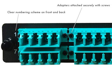 TechLogix FPP-AD-L32-06 LGX Fiber Adapter Panel with 6 LC Quad Adapters/Ports