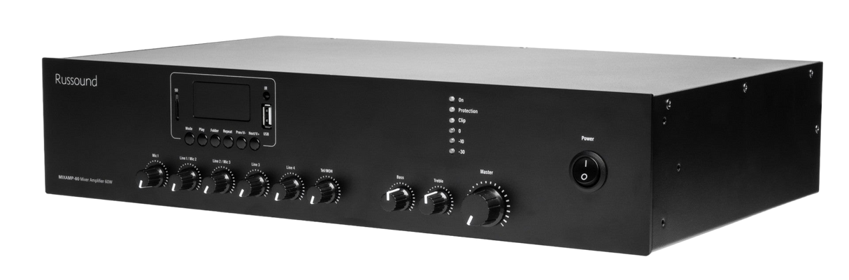 MIXAMP-60 70V Mixer Amplifier with Media Player Bluetooth